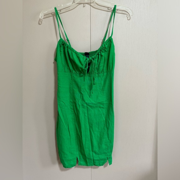 Wild Fable linen milkmaid mini dress - Picture 5 of 6